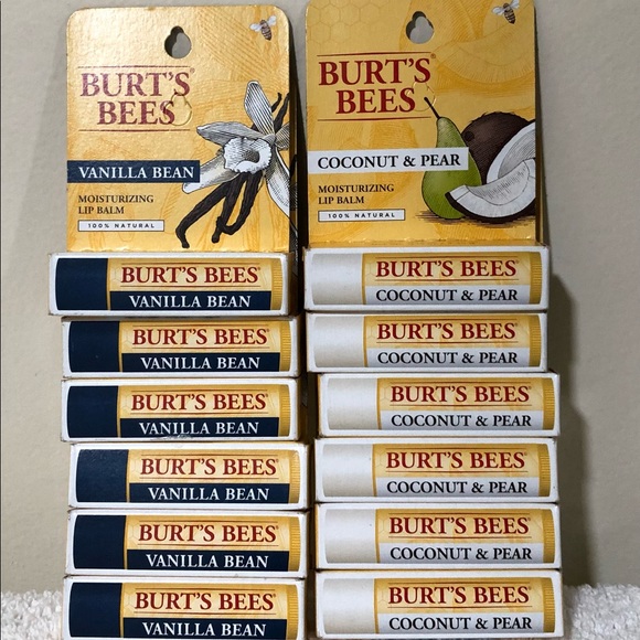 Burt Bees Coconut & Pear/ Vanilla Bean *Free Giant chapstick 18 pk - Picture 3 of 8